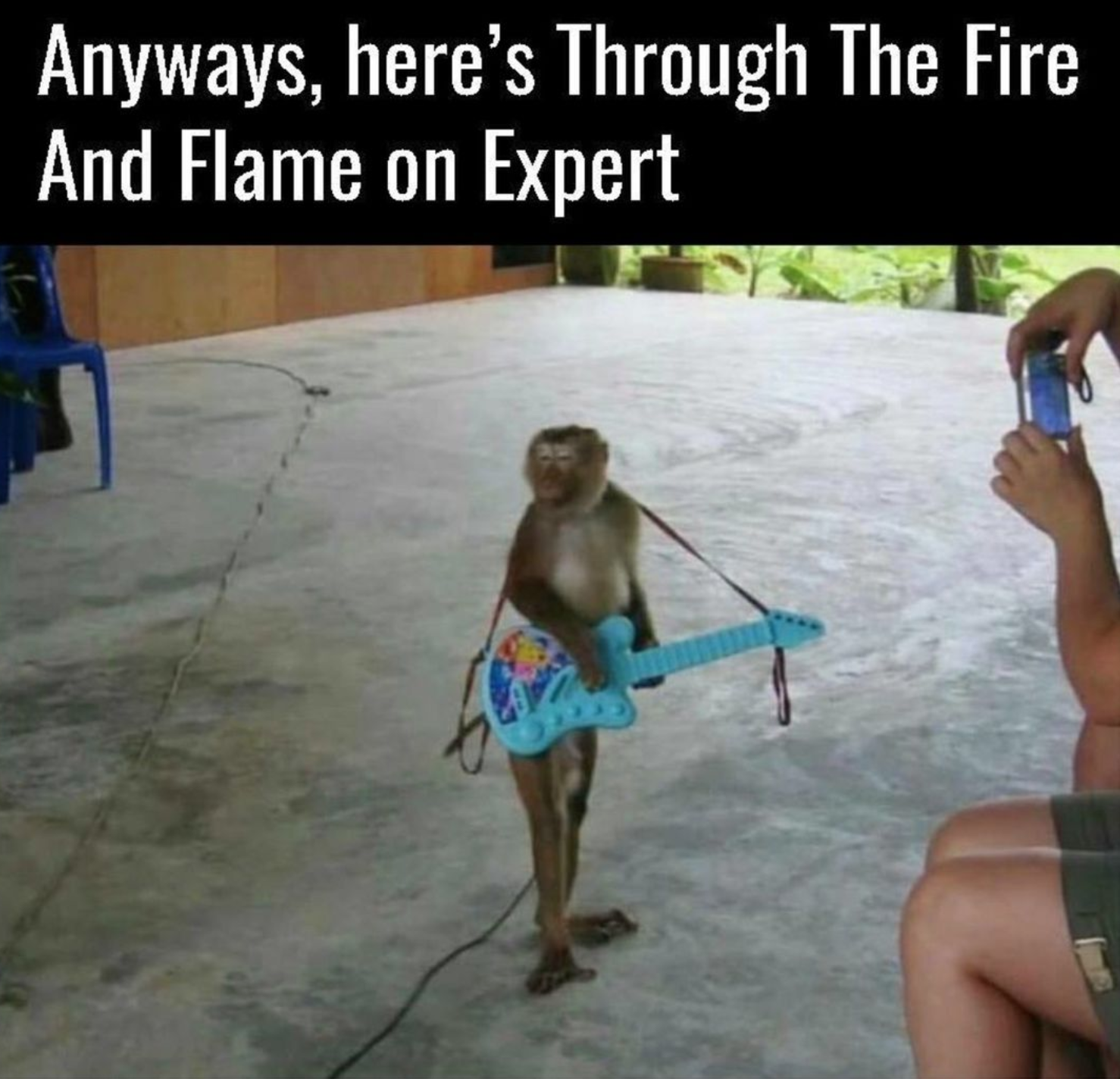 funny gaming memes - fun - Anyways, here's Through The Fire And Flame on Expert