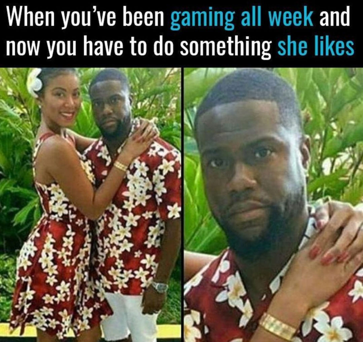 funny gaming memes - photo caption - When you've been gaming all week and now you have to do something she