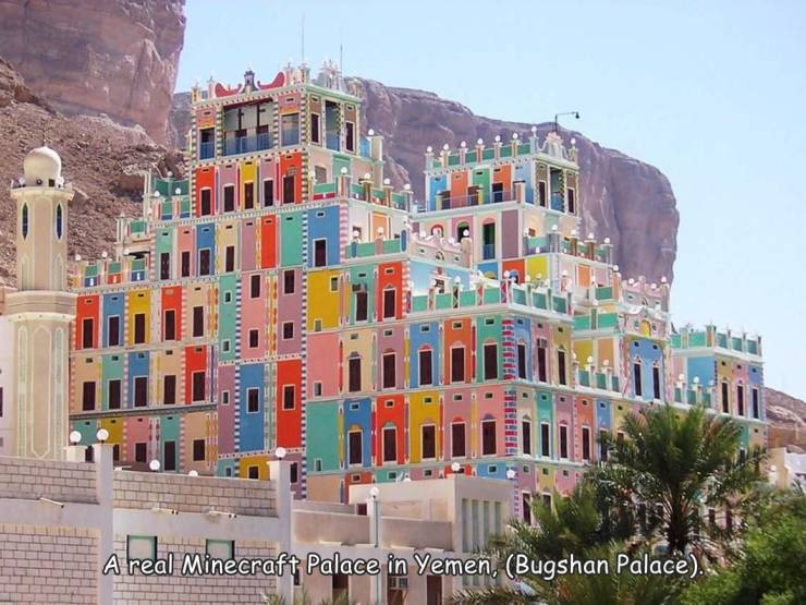 cool pics and random photos - city - A real Minecraft Palace in Yemen, Bugshan Palace.