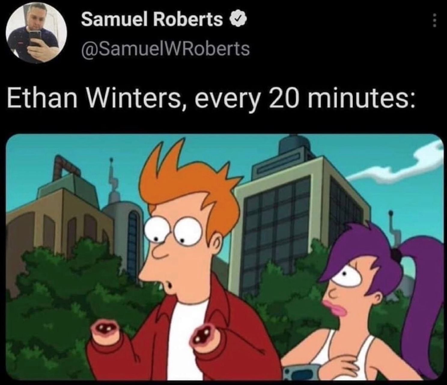 funny gaming memes --  cartoon - Samuel Roberts Ethan Winters, every 20 minutes