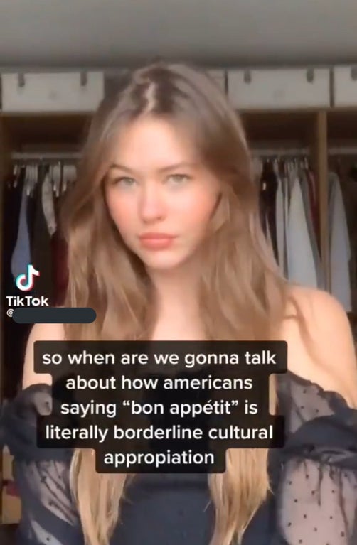 cringe pics - blonde - Tik Tok 6 so when are we gonna talk about how americans saying "bon apptit is literally borderline cultural appropiation