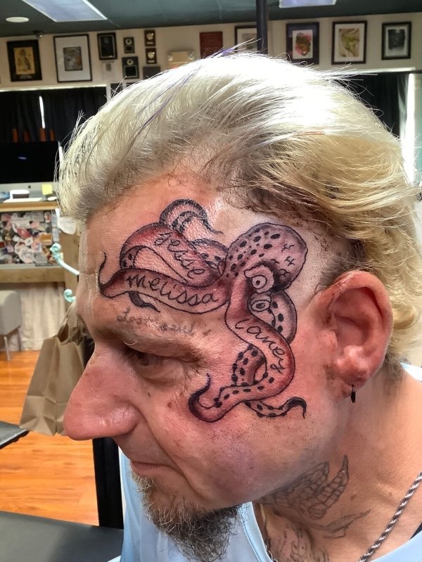 terrible tattoos - octopus tattoo - melissa geste caney