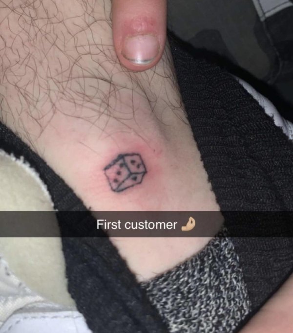 terrible tattoos - arm - First customer
