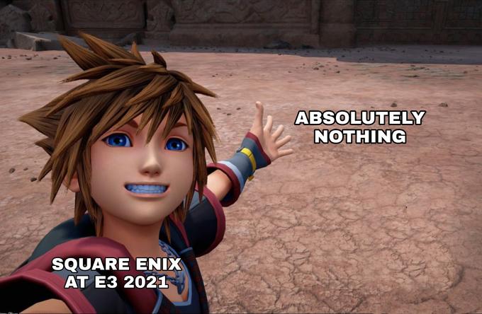 funny gaming memes - kh3 sora selfie - Absolutely Nothing Square Enix At E3 2021