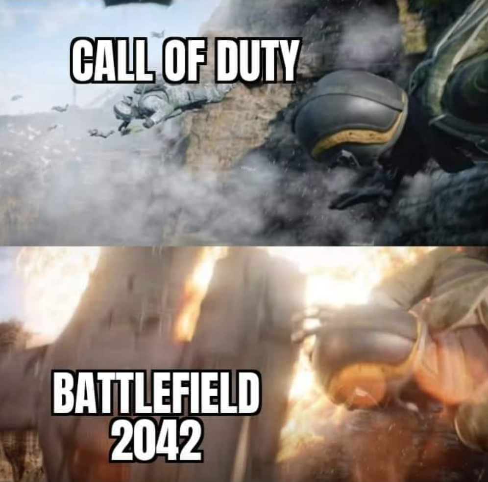 funny gaming memes - buffalo wing star - Call Of Duty Battlefield 2042