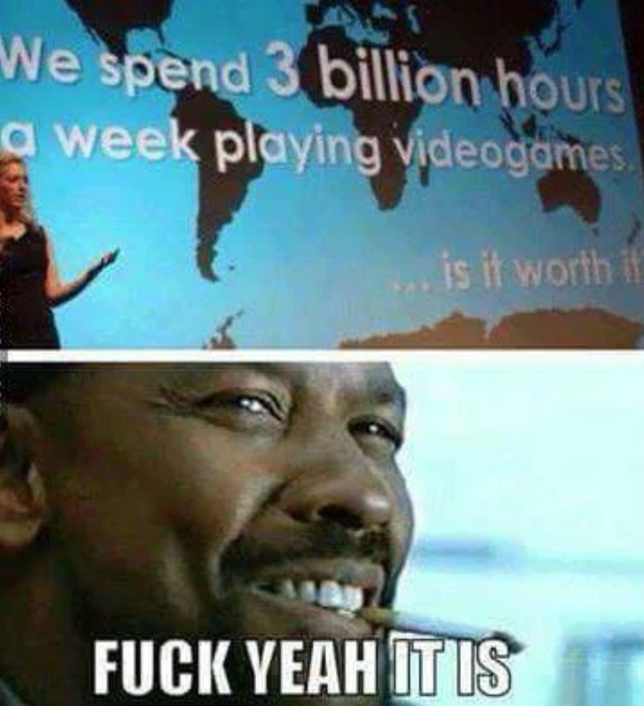 funny gaming memes  - denzel washington happy birthday meme - We spend 3 billion hours a week playing videogames is it worth Fuck Yeah It Is