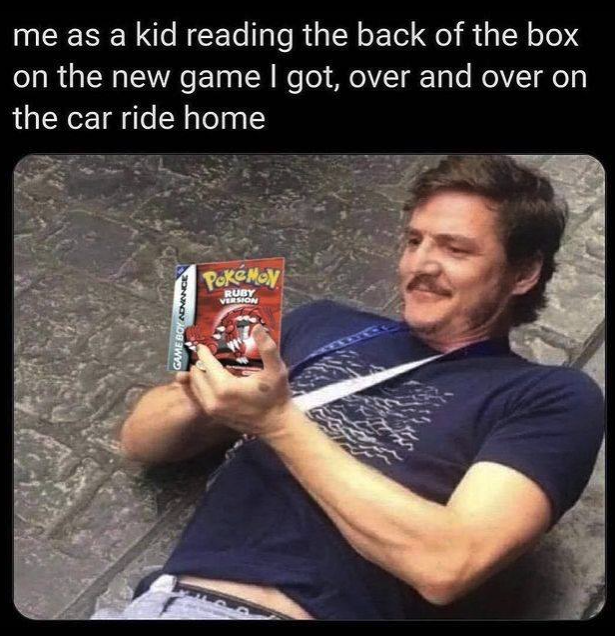 funny gaming memes - monosodium glutamate meme - me as a kid reading the back of the box on the new game I got, over and over on the car ride home PokeMay Ruby Varon Game Borong