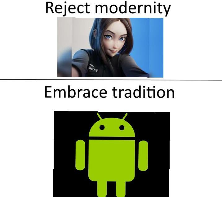 dank memes and pics - android app icon psd - Reject modernity Tlaxy Embrace tradition