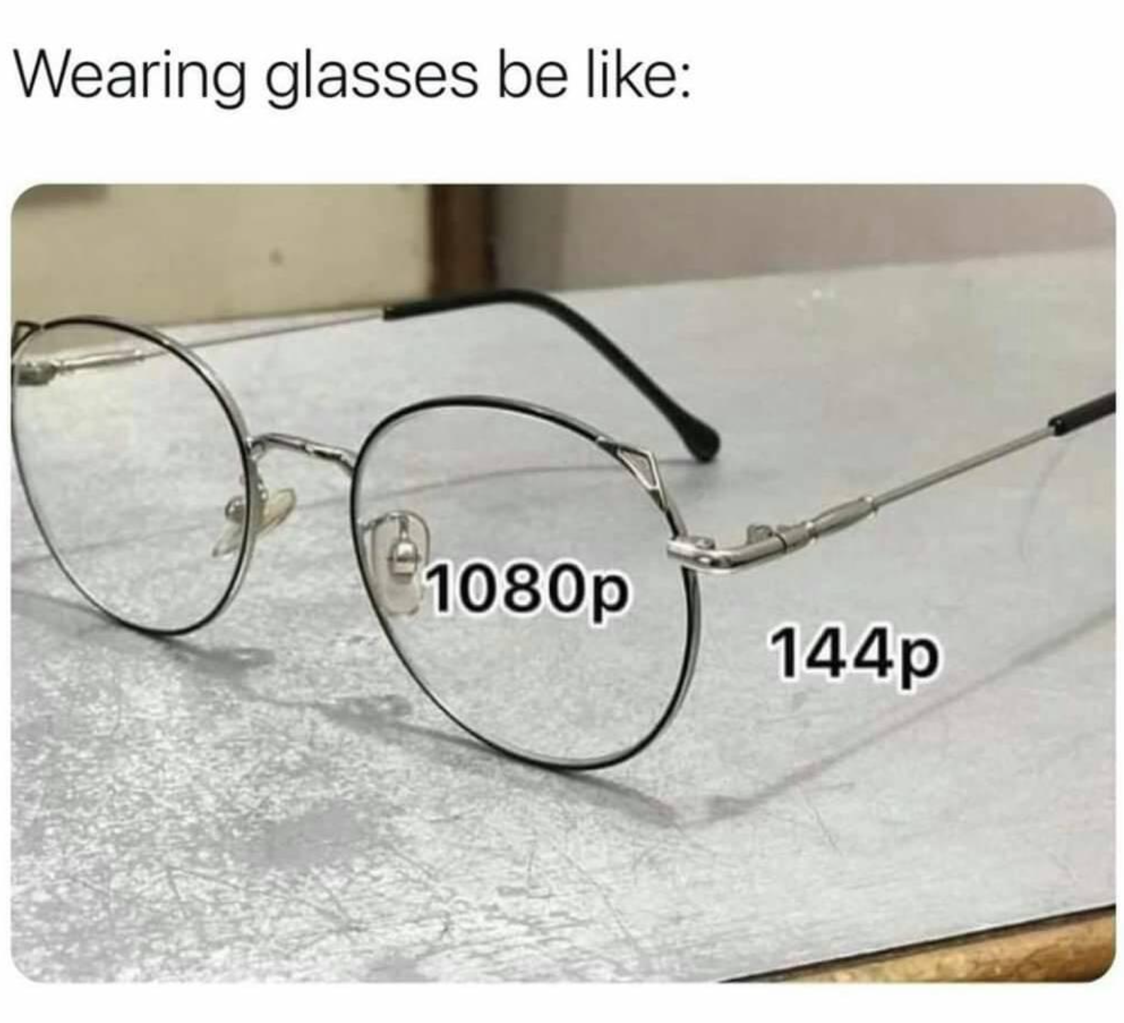goggles 144p and 1080p - Wearing glasses be 1080p 144p