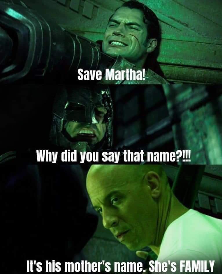 vin diesel family meme batman vs superman