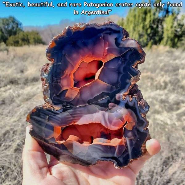 awesome pics to enjoy - patagonia crater agate - "Exotic, beautiful, and rare Patagonian crater agate only found in Argentina!"