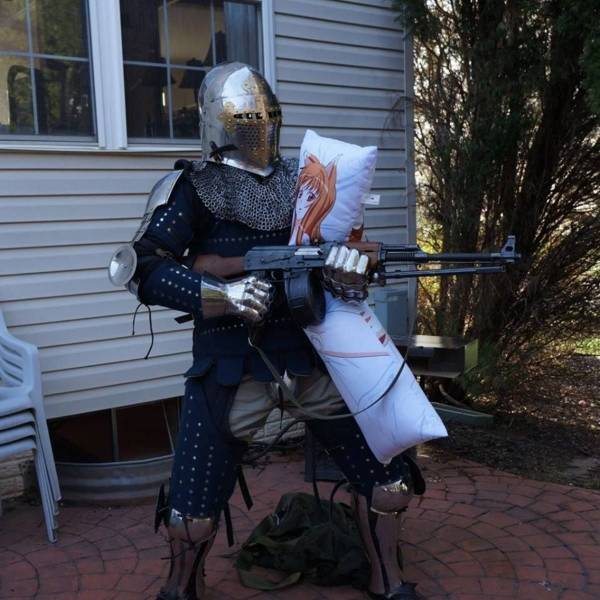 awesome pics to enjoy - crusader with body pillow