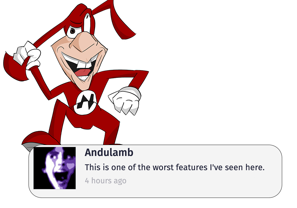 cartoon - Andulamb This is one of the worst features I've seen here. 4 hours ago