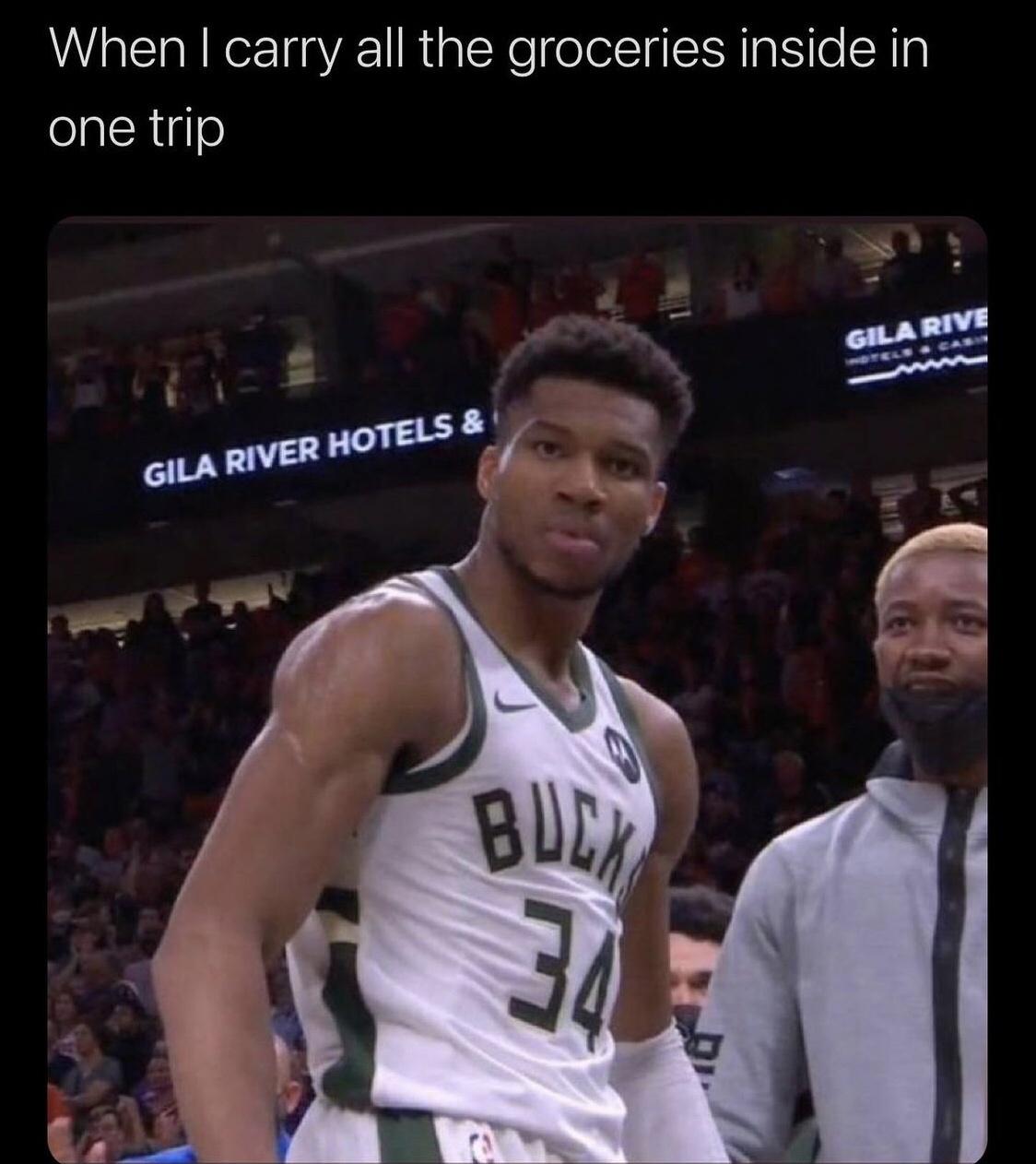 giannis stare at camera - When I carry all the groceries inside in one trip Gila Rive Hotels.Cas Gila River Hotels & Buex 34