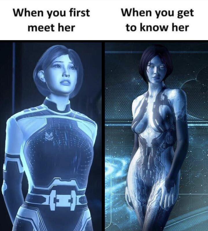 halo cortana costume - When you first meet her When you get to know her }} 2