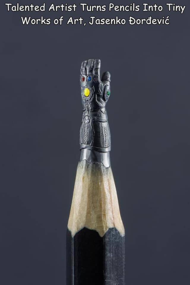 random funny and cool pics - Talented Artist Turns Pencils Into Tiny Works of Art, Jasenko orevi Le Singens