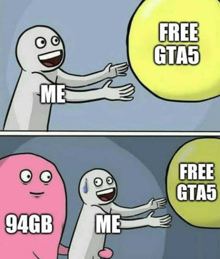 funny gaming memes - creatures of sonaria meme - Free GTA5 Me Free Gtas 94GB Me
