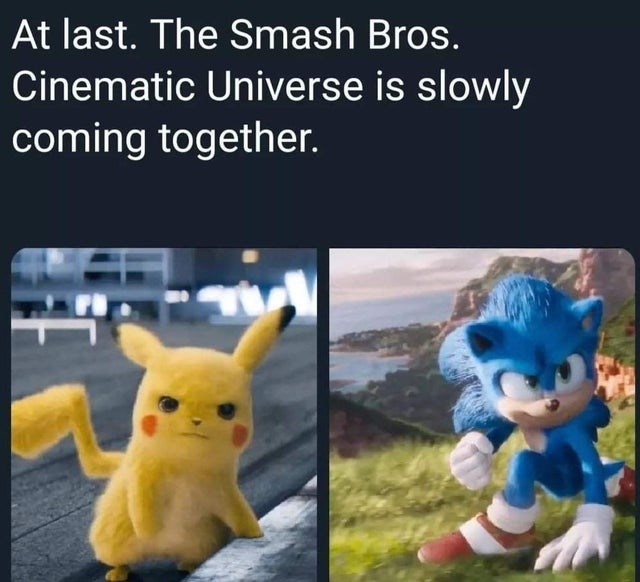 funny gaming memes - godzilla sonic deviantart - At last. The Smash Bros. Cinematic Universe is slowly coming together. .