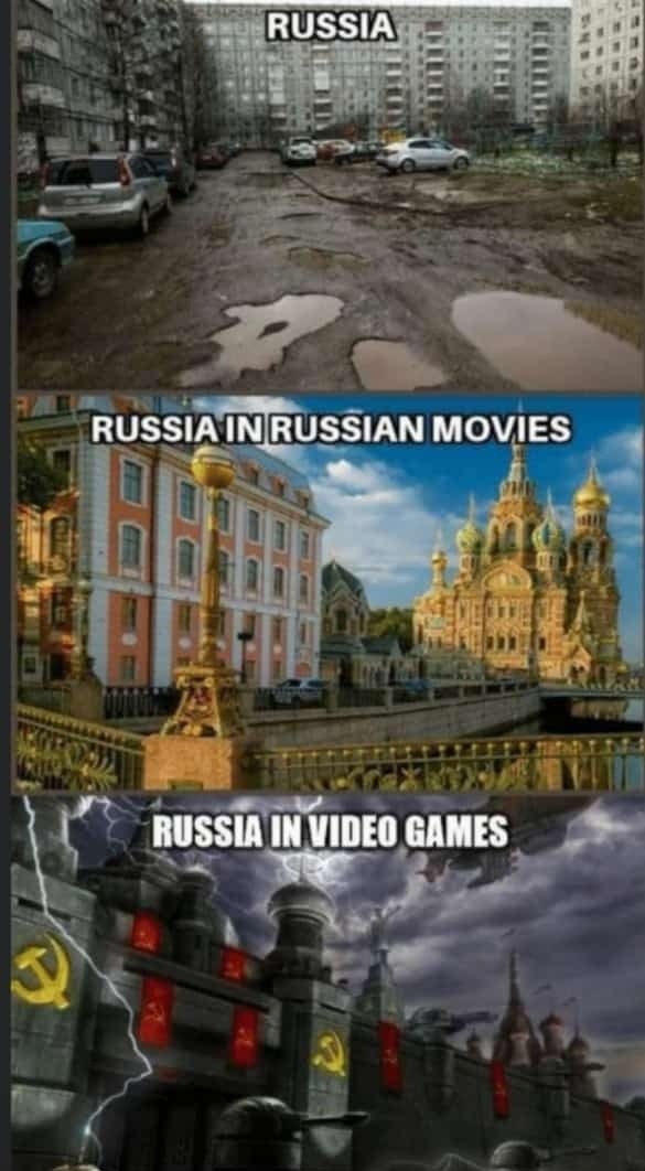 funny gaming memes - savior on the spilled blood - Russia Russia In Russian Movies Russia In Video Games