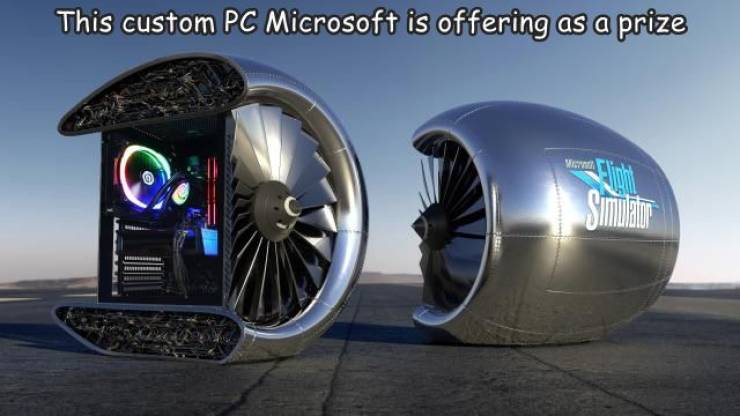 funny pics and random photos - microsoft flight simulator pc - This custom Pc Microsoft is offering as a prize Simulator