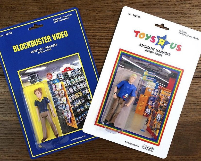 toys r us - No. 142738 Regional prior sold perolely Toys' Us olychack o. 142738 Blockbuster Video Assistant Manager Action Figure Assistant Manager Achon Figure debby dobo.com , Toys