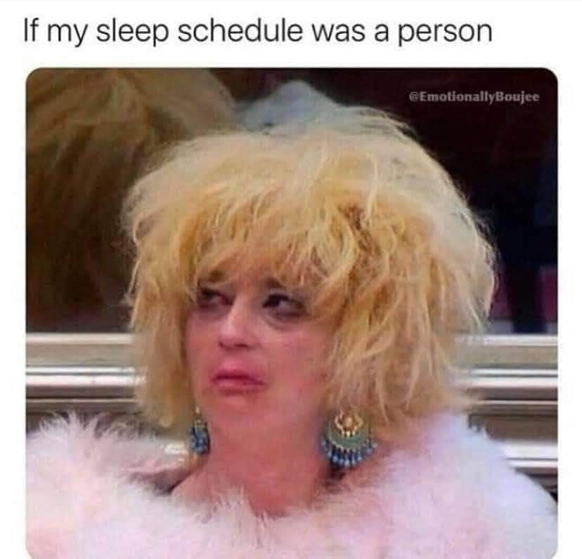 relatable memes - back to work after vacation meme - If my sleep schedule was a person