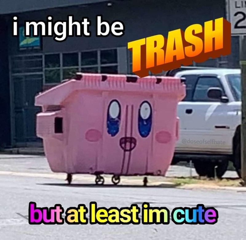 funny gaming memes - car - Lie i might be 2 Trash butat least im cute