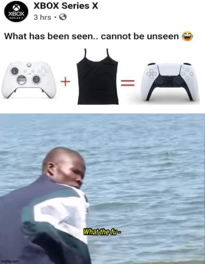 funny gaming memes - fu meme - Xbox Serier Xbox Series X 3 hrs What has been seen.. cannot be unseen What the fu imgflip.com