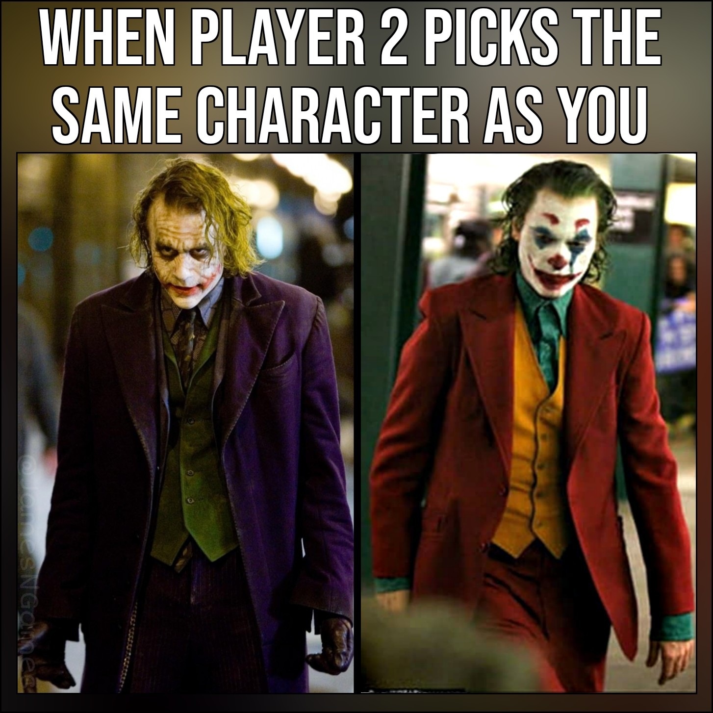 funny gaming memes - player 2 picks the same character - When Player 2 Picks The Same Character As You