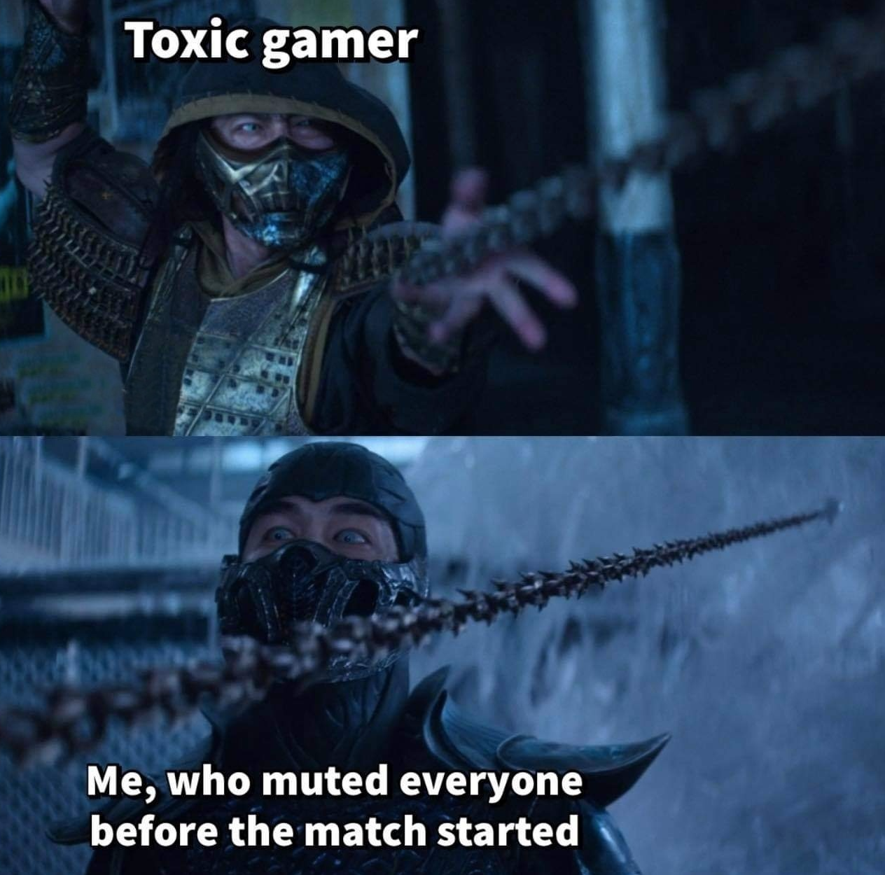 funny gaming memes - Toxic gamer Me, who muted everyone before the match started