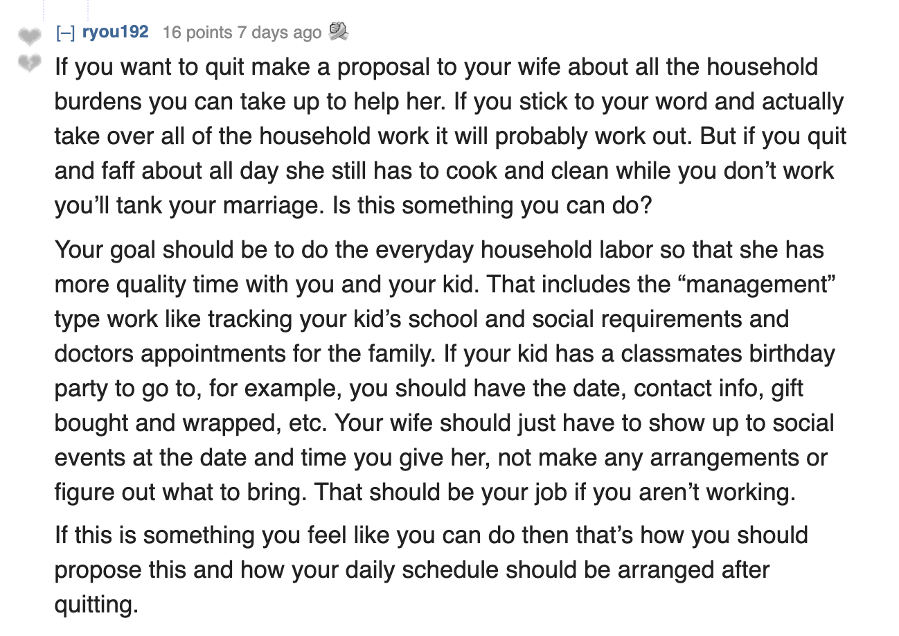 Husband Whose Wife's The Breadwinner, Wonders If It's Okay That He's a Work From Home Dad