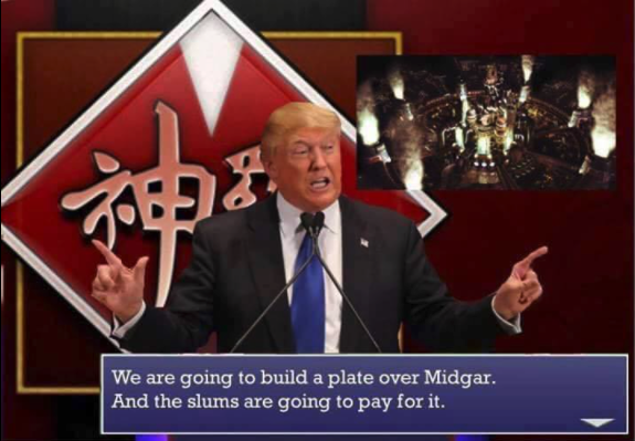 funny gaming memes - president shinra - 0 We are going to build a plate over Midgar. And the slums are going to pay for it.