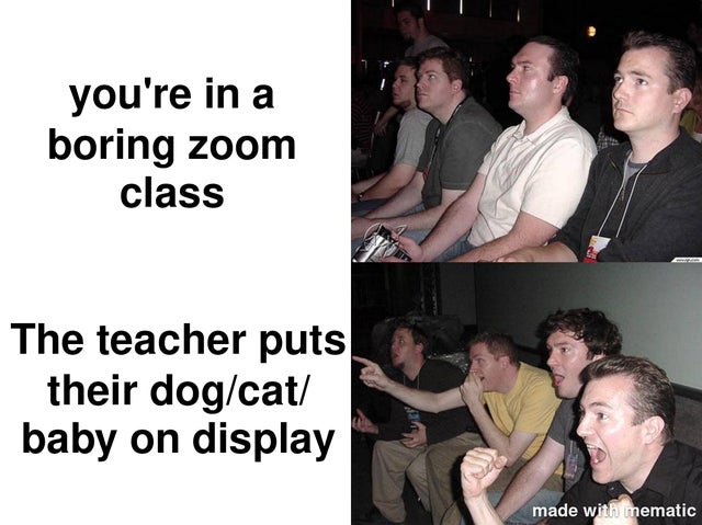 danganronpa project edens garden - you're in a boring zoom class The teacher puts their dogcat baby on display made with mematic