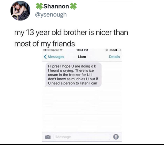 web page - Shannon my 13 year old brother is nicer than most of my friends ..000 Sprint