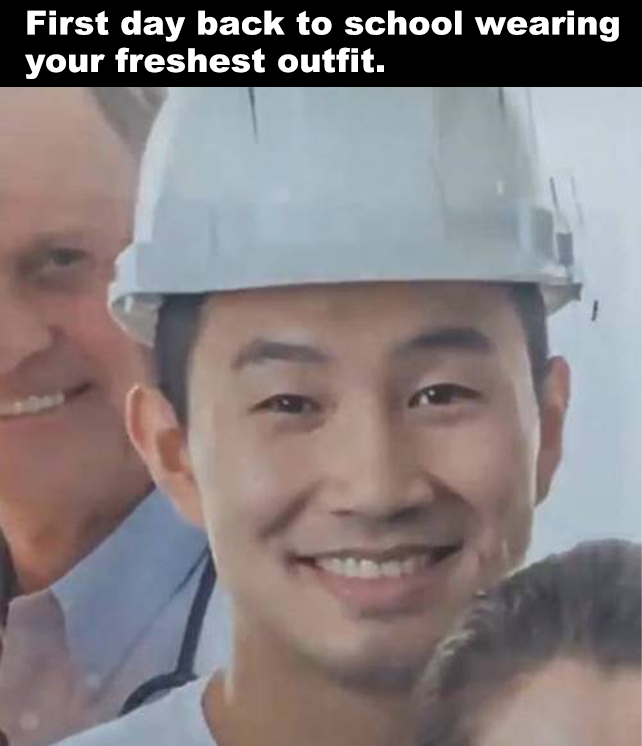stock photos simu liu - First day back to school wearing your freshest outfit.