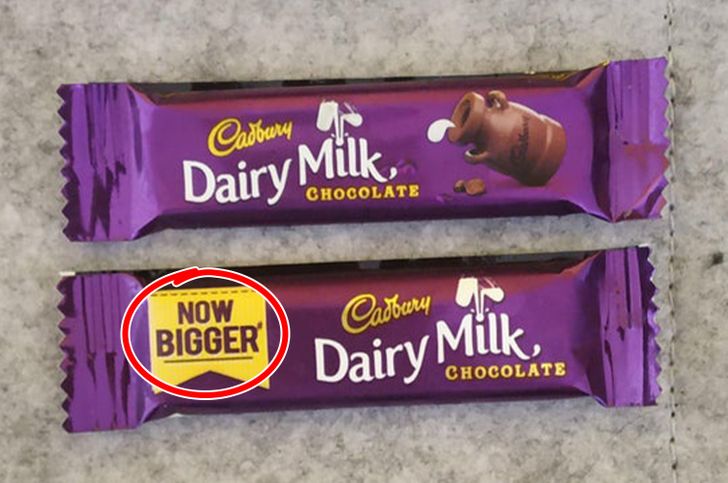 mildly infuriating images - mildly infuriating - Cadbury Dairy Milk Chocolate Now Bigger Cattery op Dairy Milk Chocolate