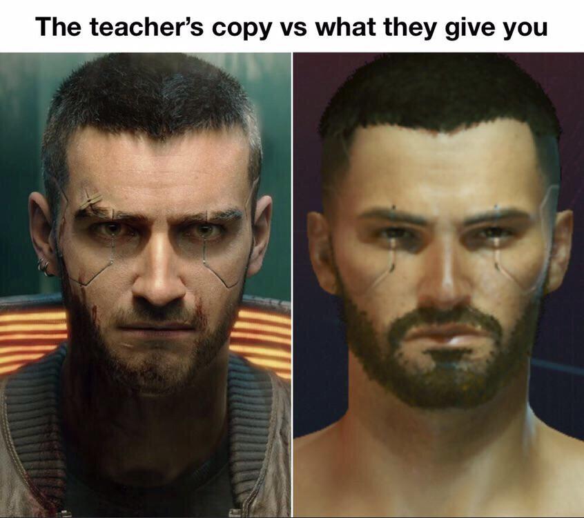 funny gaming memes - runs surprisingly well - The teacher's copy vs what they give you