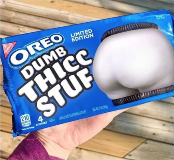 snack - Limited Edition Oreo adam.the.creator Dumb Thicc Stuf 210 4 Caldes Cookies Do Chocolate Sandwich Cookes 13011