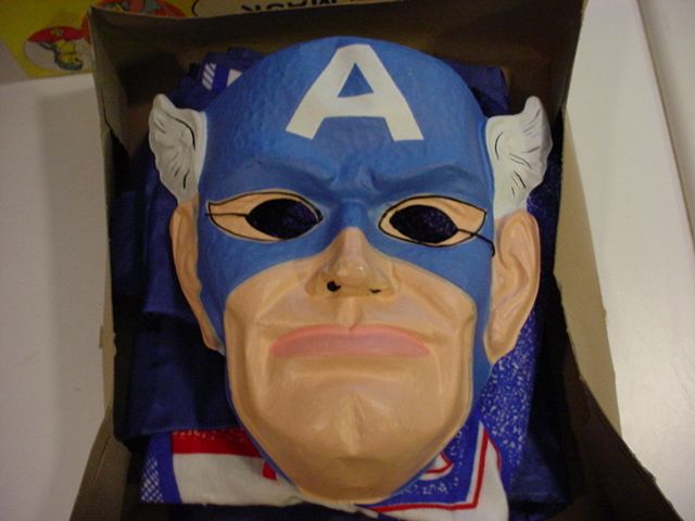 vintage halloween captain america costume - A