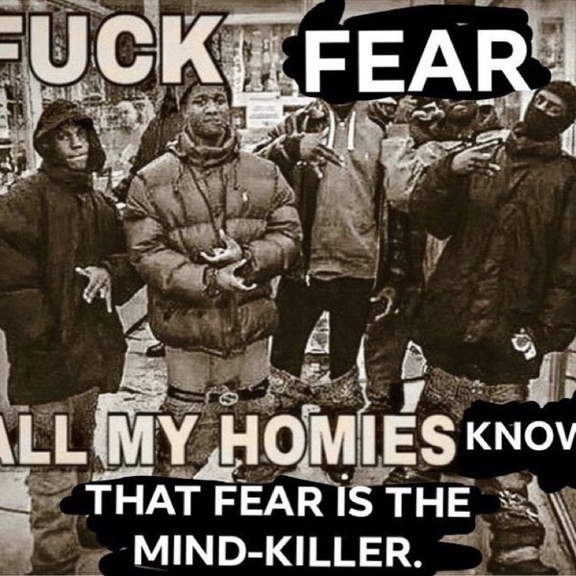 dune memes  - all my homies hate porn - Fuck Fear Ll My Homies Knov That Fear Is The MindKiller.