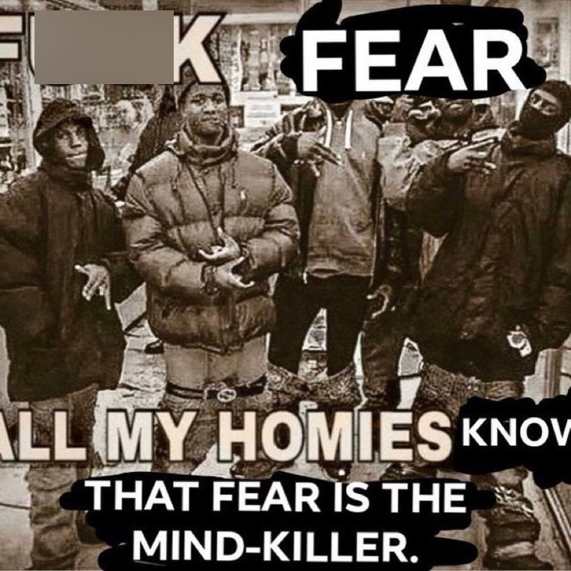 dune memes  - all my homies hate porn - Fuck Fear Ll My Homies Knov That Fear Is The MindKiller.