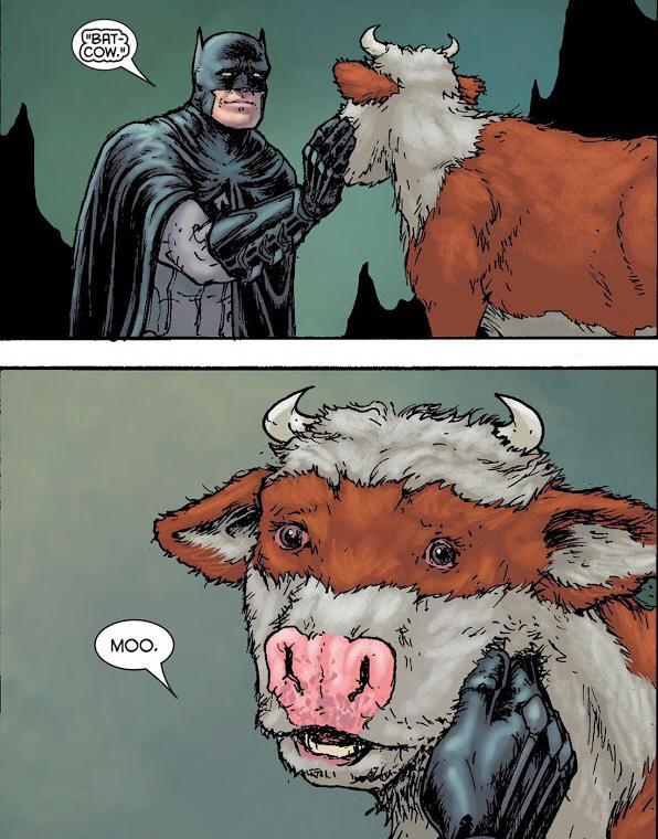 comics out of context - batman cow -