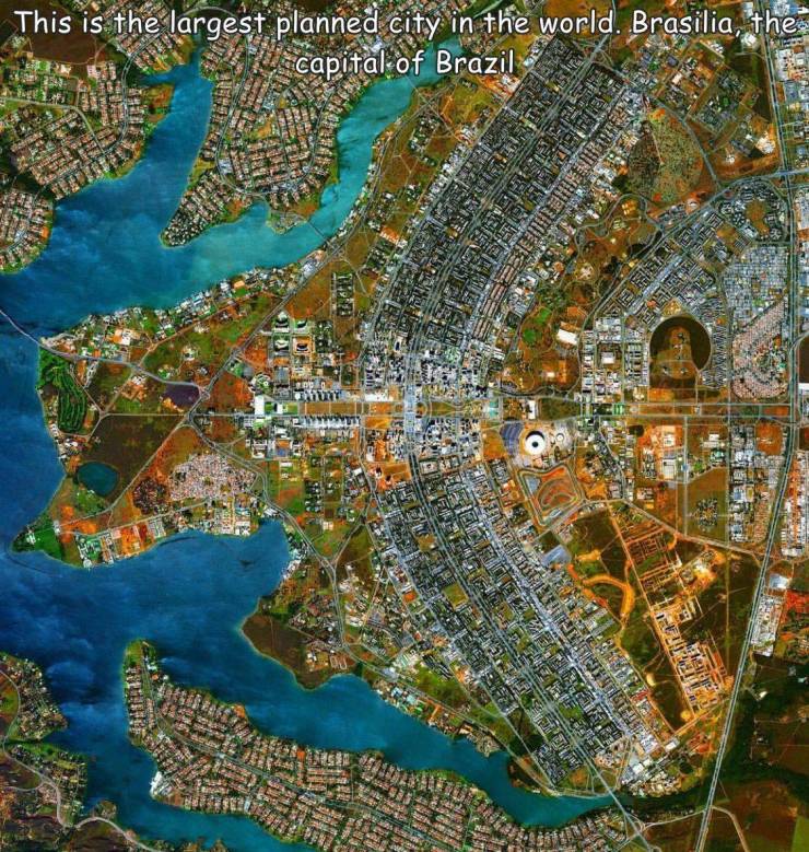 random pics - brasilia aerial view - This is the largest planned city in the world. Brasilia, the capital of Brazil Ben Rska Ted Le . Prostela