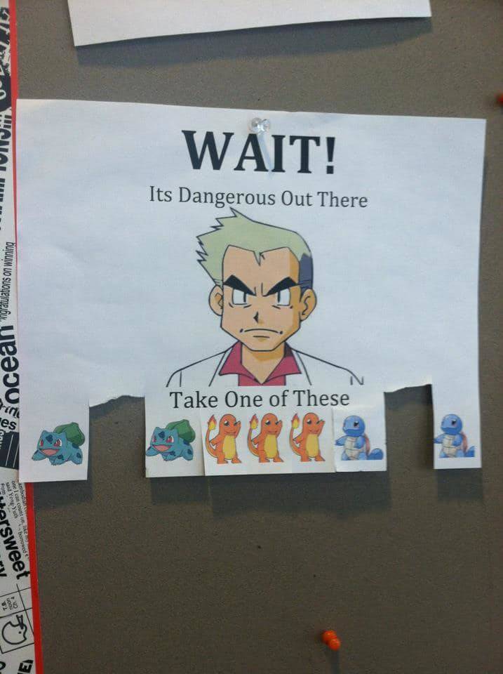 random pics - professor oak it's dangerous to go alone - Ws Wait! Its Dangerous Out There ngratulations on winning Soc Take One of these es 8 Po and Yoo Youthborrow mc can conto sweet &