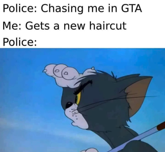 gaming memes  - monke roblox - Police Chasing me in Gta Me Gets a new haircut Police ,