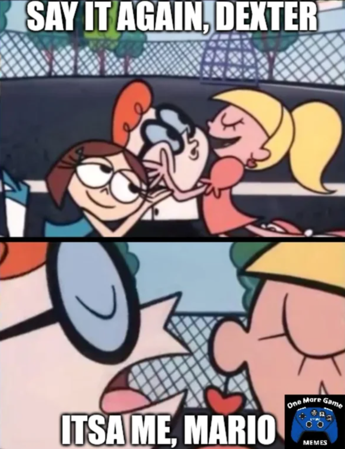funny gaming memes  - love your accent dexter meme - Say It Again, Dexter P One More Game Itsa Me, Mario Memes