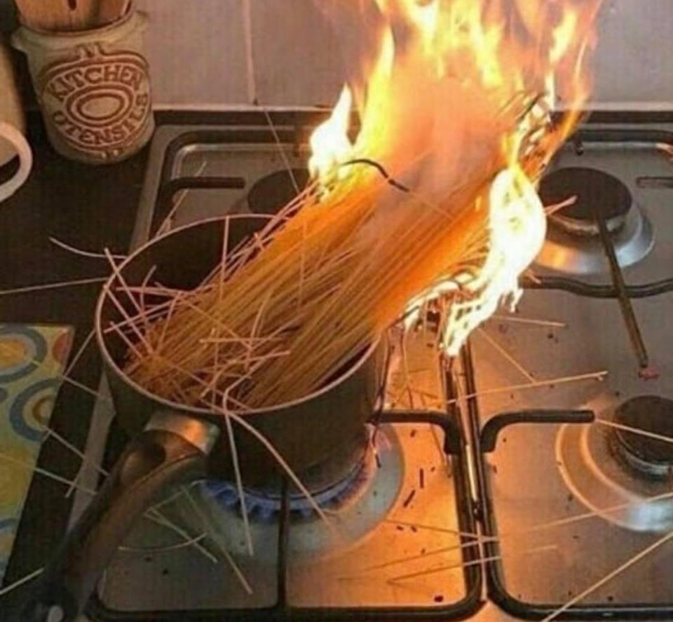 Controversial Cooking Opinions - burnt spaghetti