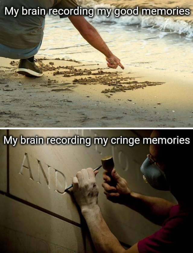 cool random pics - my brain recording my good memories - My brain recording my good memories My brain recording my cringe memories Nd