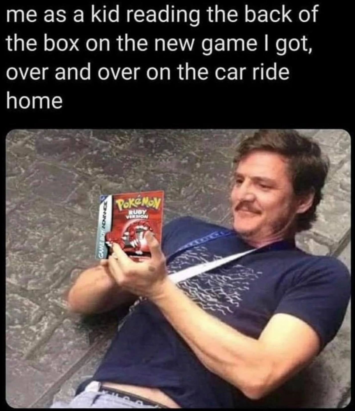 funny gaming memes - monosodium glutamate meme - me as a kid reading the back of the box on the new game I got, over and over on the car ride home Pokemon