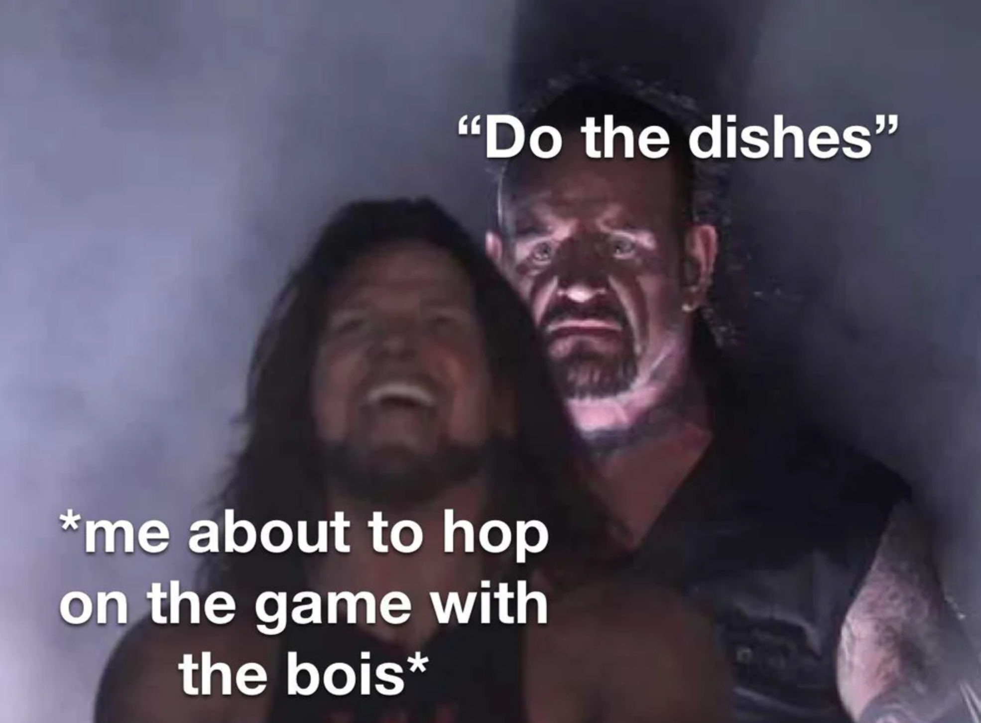 funny gaming memes  - among us meme fall guys - "Do the dishes." me about to hop on the game with the bois